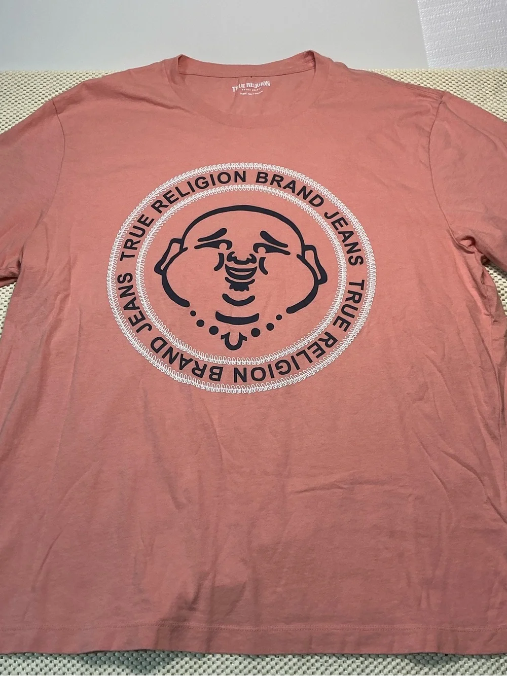 True Religion Buddha Logo Graphic Tee Pink 2XL